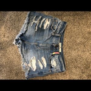 Hollister high-rise denim shorts